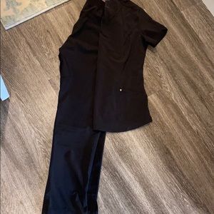 Heart and Soul black scrub set